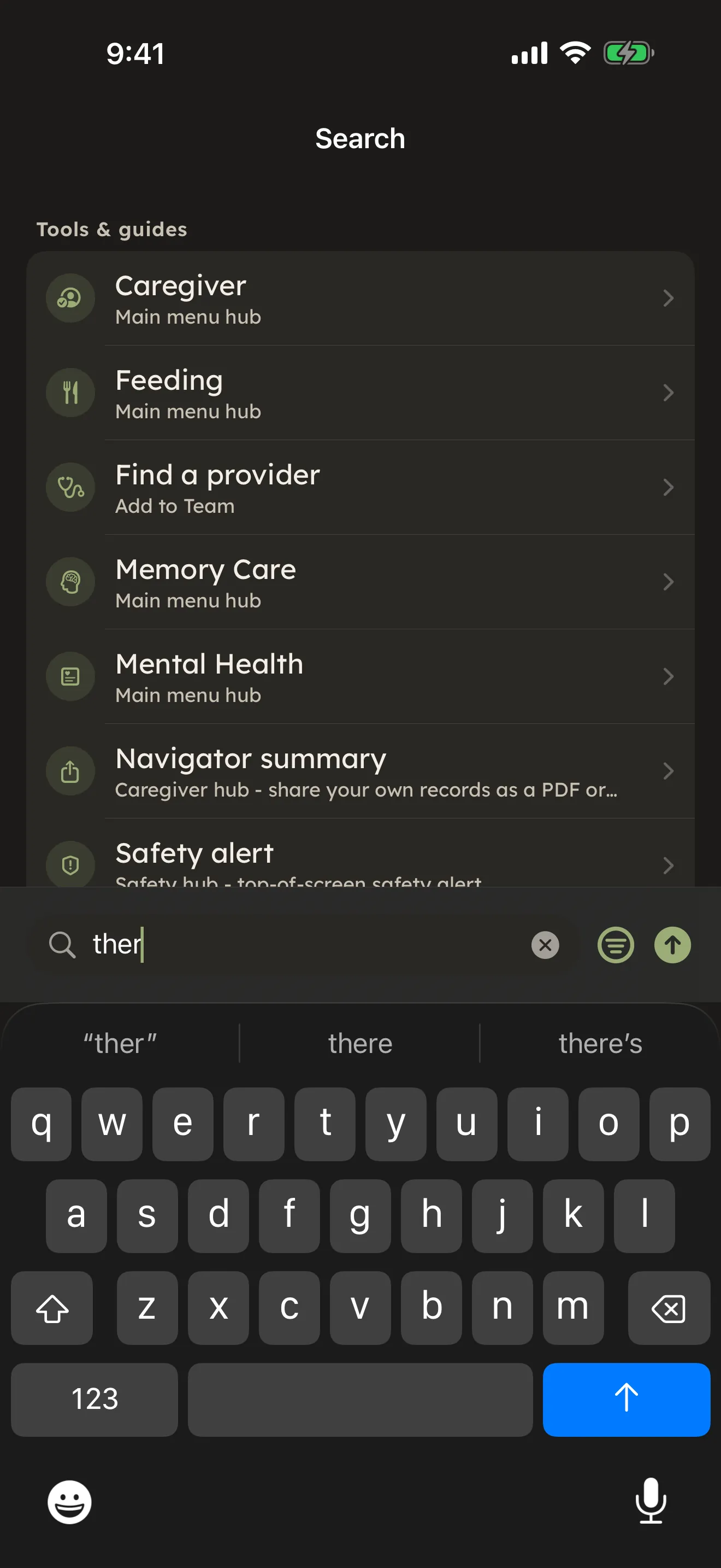 Search and Ask CareHaven